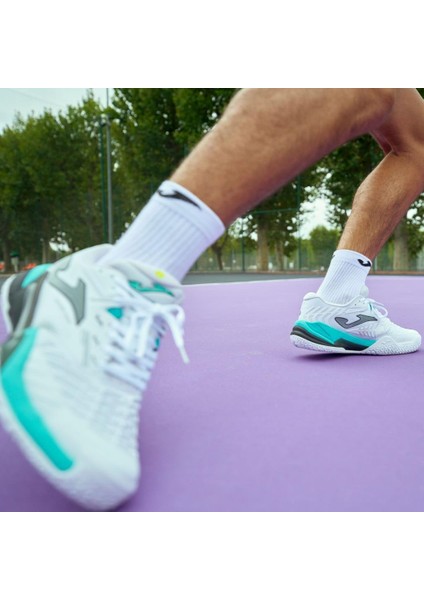 T.roland 2402 Beyaz All Court Erkek Tenis Ayakkabısı TROLAW2402AC