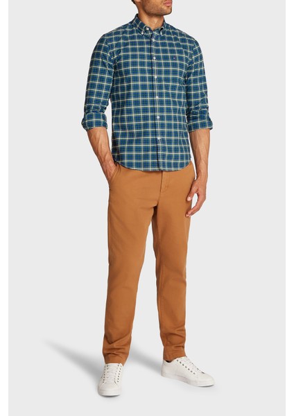 Pamuk Slim Fit Kareli Gömlek Erkek Gömlek MW0MW37567 0h7 fiyatları