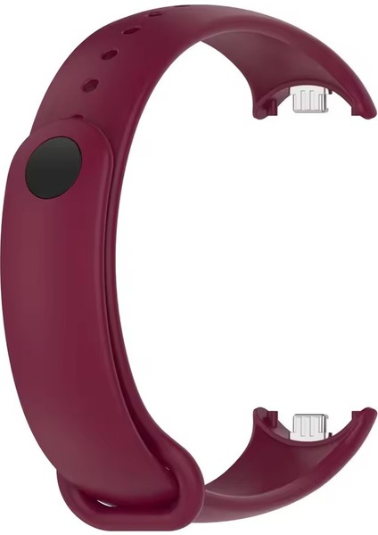 Xiaomi Mi Band 8/band 9 Uyumlu Metal Tırnaklı Uzun Ömürlü Silikon Kordon