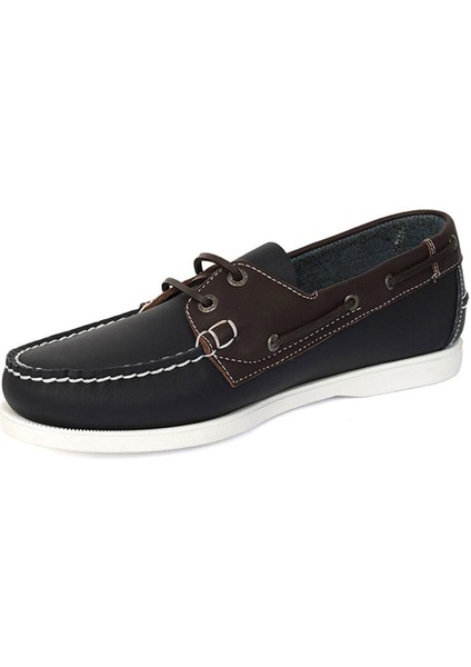67630 Erkek Lacivert Kahve Hakiki Deri Günlük Ayakkabı modelleri