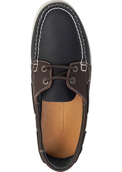 67630 Erkek Lacivert Kahve Hakiki Deri Günlük Ayakkabı fırsatları