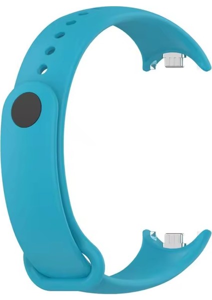 Xiaomi Mi Band 8/band 9 Uyumlu Metal Tırnaklı Uzun Ömürlü Silikon Kordon