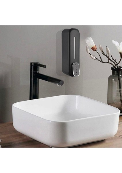 ® Siyah Duvara Monte Sıvı Sabunluk Dispenser 300 ml