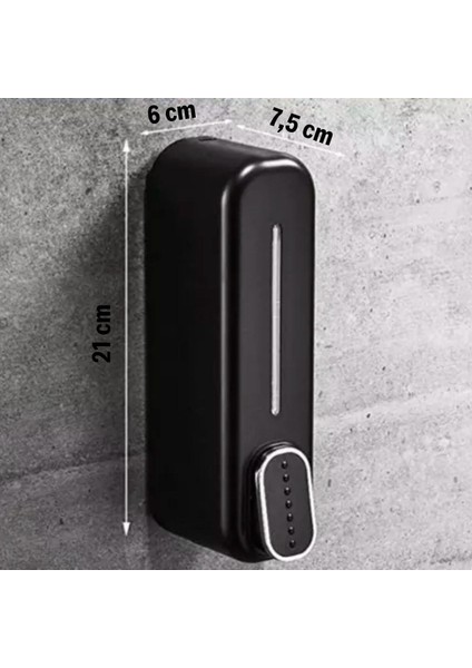 ® Siyah Duvara Monte Sıvı Sabunluk Dispenser 300 ml