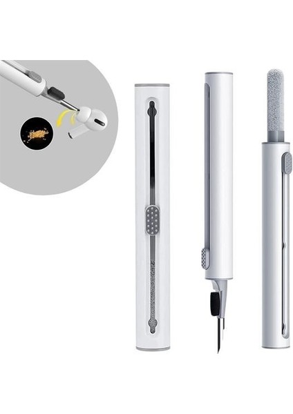 Byogalo® Çok Amaçlı Yumuşak Fırçalı Kablosuz Kulaklıklar Için Kulaklık Temizleme Kiti
