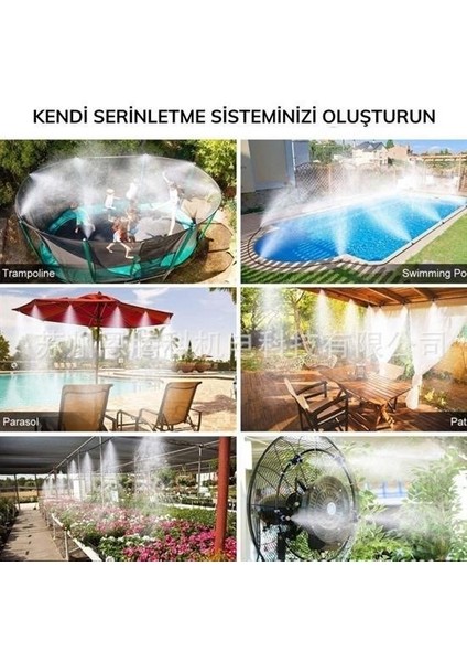 10 Metre Kendin Yap Balkon Veranda Çardak Kamelya Sulama Serinletme ve Nemlendirme Sistemi