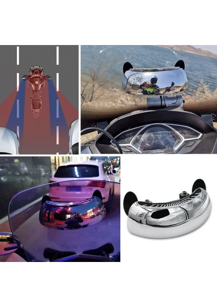 ® Motosiklet Için Islanmaya Dayanıklı Geniş Açı Görme ve Kör Nokta Aynası