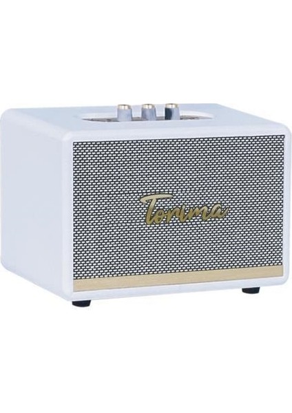 D35 Beyaz Nostalji Kablosuz Bluetooth Hoparlör