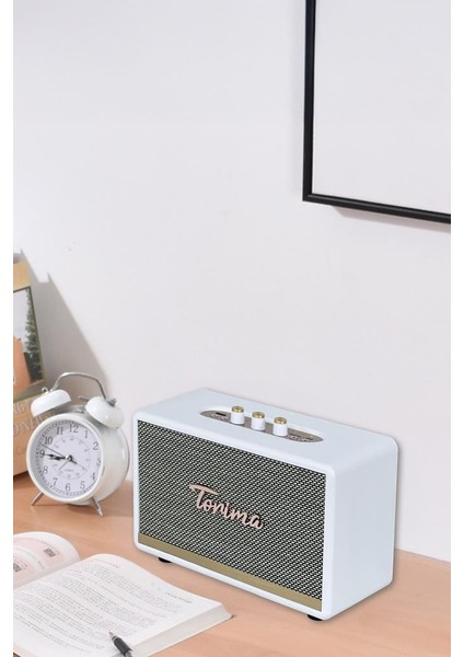 D35 Beyaz Nostalji Kablosuz Bluetooth Hoparlör modelleri