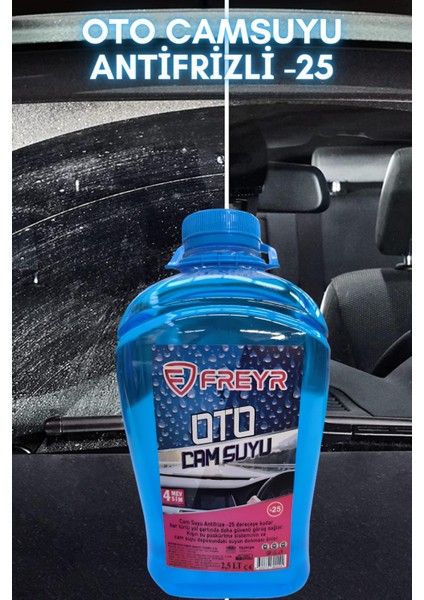 4 Mevsim Antifrizli Şampuanlı Oto Cam Suyu 2,5lt -25C°