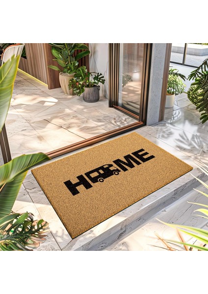 Paspas Home Karavan Desenli Kapı Önü Paspası 40 x 60 cm