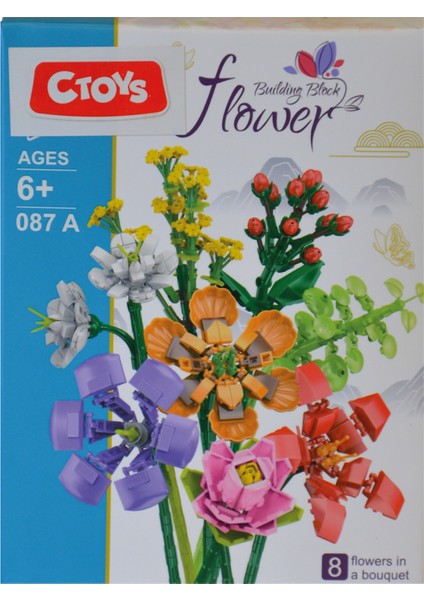 Ctoys Surprise Flower Building Block 087A