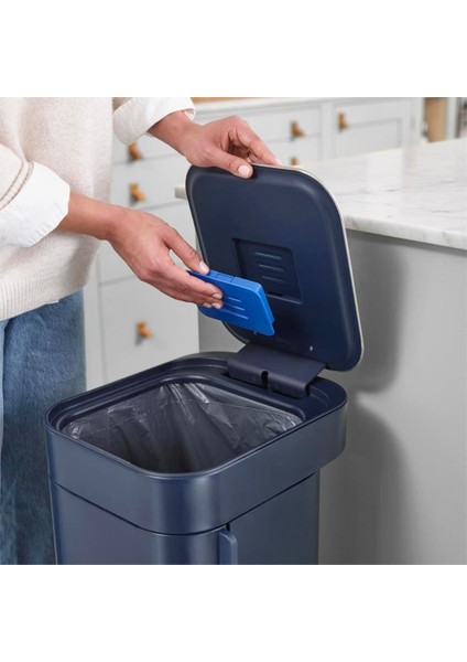 Jj Porta 40L Çöp Kovası- Geceyarısı Mavisi