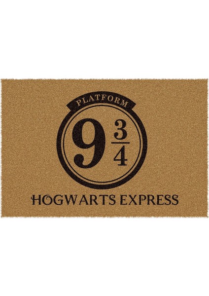 Paspas Harry Potter Hogwarts Express Desenli Kapı Önü Paspası 40 x 60 cm