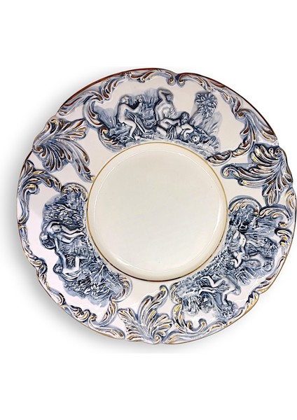Italyan Capodimonte Duvar Tabağı