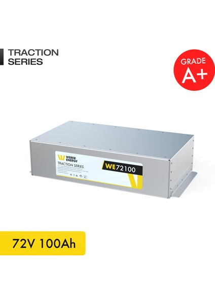 72V 100Ah LiFePO4 Traction Series Bluetooth'lu Lityum Demir Fosfat Akü