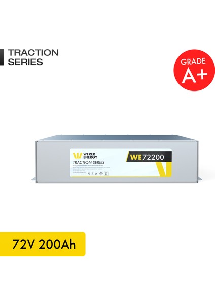 72V 200Ah LiFePO4 Traction Series Bluetooth'lu Lityum Demir Fosfat Akü