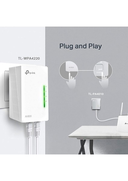 TL-WPA4220T KIT 300 Mbps 3lü Kit Powerline Adaptör