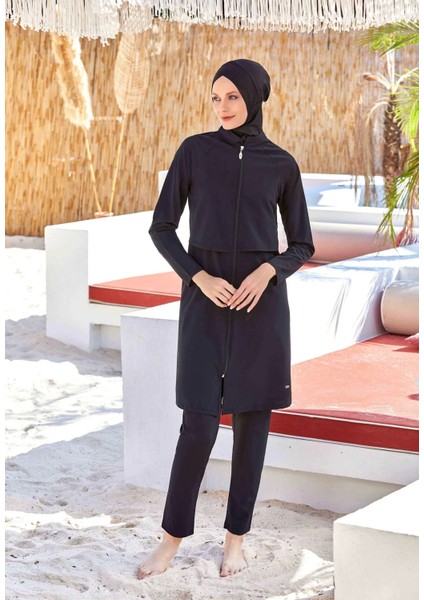 4583 Kadın Likralı Tesettür Mayo