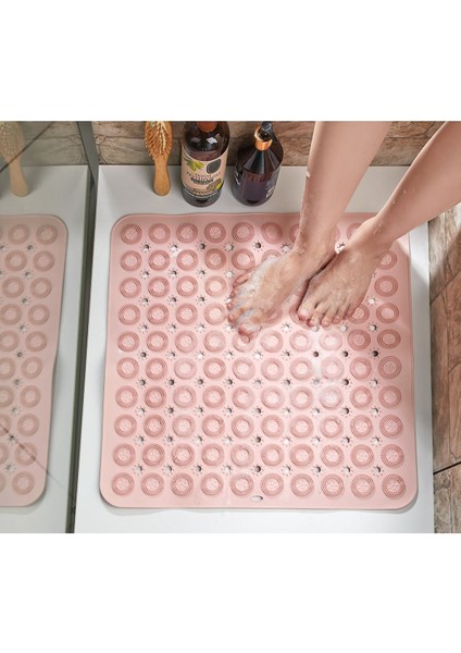 Silikon Kaydırmaz Taban Masajlı Duşakabin ve Banyo Paspası - Kare Banyo ve Küvet Içi Masajlı Paspas fiyatları