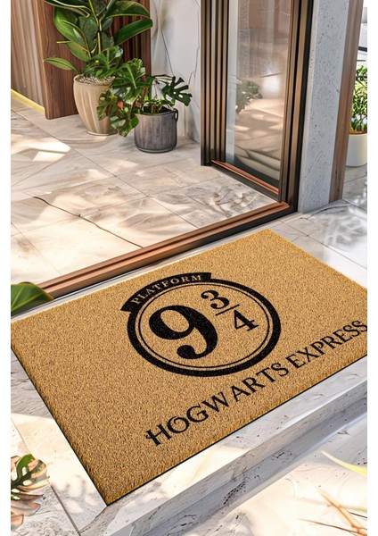 Paspas Harry Potter Hogwarts Express Desenli Kapı Önü Paspası 40 x 60 cm