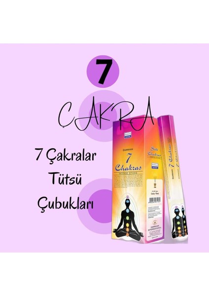 7 Chakras Çakra Tütsü 20 Çubuk