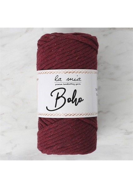 Boho Bordo Büküm Makrome Ipi - L065 - 33999