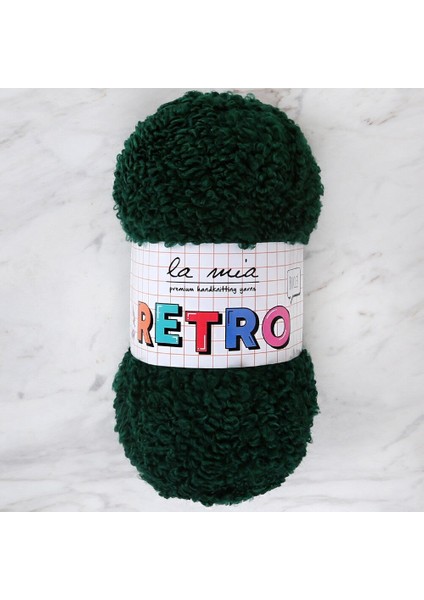 Retro Koyu Yeşil El Örgü Ipi - LM8103