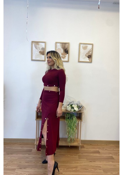 Çıtçıt Kapamalı Modal Kumaş Elbise