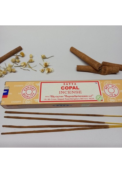 Copal Aromalı Natural Çubuk Tütsü