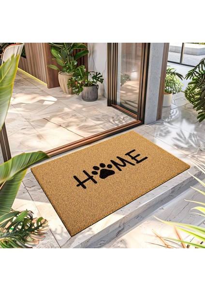 Paspas Dekoratif Home Pati Desenli Kapı Önü Paspası 40 x 60 cm