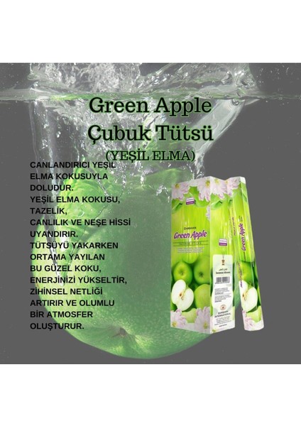 Green Apple ( Yeşil Elma ) Tütsü 120 Çubuk