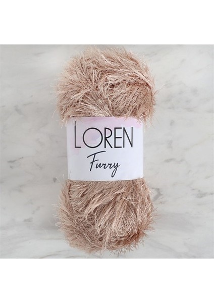 Furry Bej El Örgü Ipi - RF053 - 34060