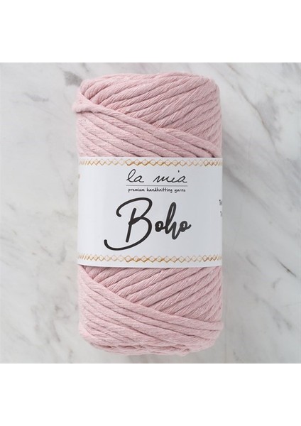 Boho Açık Pembe Büküm Makrome Ipi - L185 - 33998