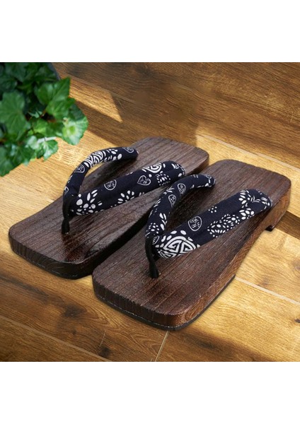 Japon Clogs Geta Sandaletler Erkekler Için 44 Mavi Kare 44 (Yurt Dışından)