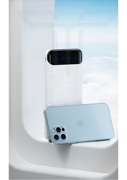 Samsung M01 / M02 / M10 / M11 / A10 / A11 / A12 / A13 Uyumlu 25W Pd + Turbo Sarj Powerbank