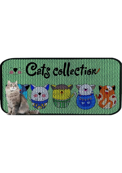 Aktunç Xxl Büyük Boy Elekli Tuvalet Önü Desenli Kedi Kumu Paspası 60 x 120 cm fiyatları