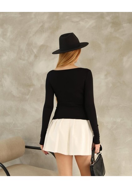 Kadın Body Premium Yumşacık Oysh Modal Kumaş Kayık Yaka Uzun Boy fırsatları