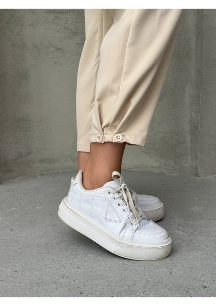 Kadın Pileli Paçası Düğmeli Pantolon fırsatları