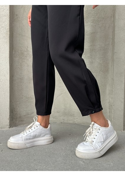 Kadın Pileli Paçası Düğmeli Pantolon fiyatları