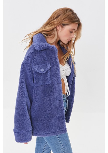 F21 Peluş Ceket modelleri