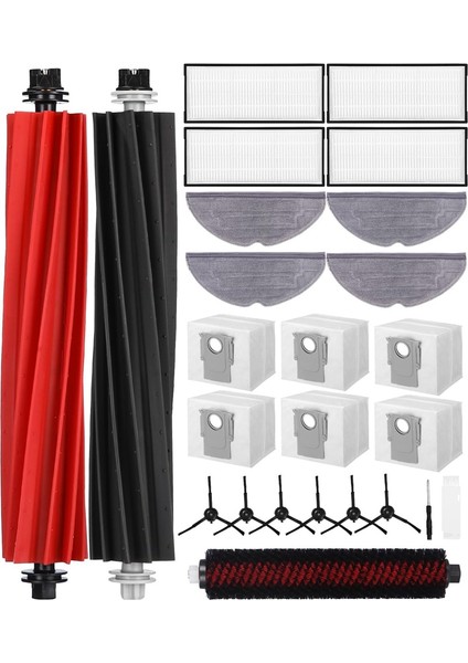 Roborock S8 Pro Ultra Ana Yan Fırçalar Hepa Filtre Paspas Bezi Için (Yurt Dışından)