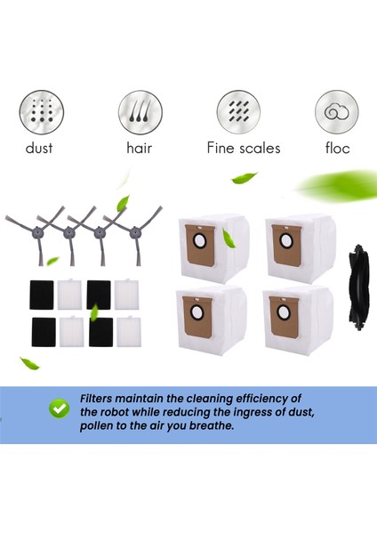 Eufy Clean L50 / L50 Ses Için Silindir Yan Fırça Hepa Filtre Toz Torbası (Yurt Dışından) indirimleri