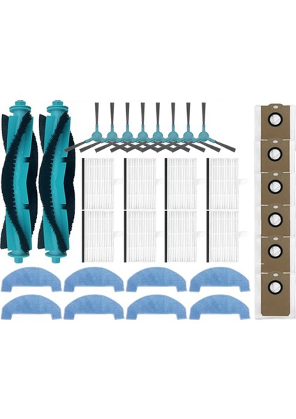 Ana Yan Fırça Hepa Filtre Paspas Bezi Toz Torbası Cecotec Için (Yurt Dışından)