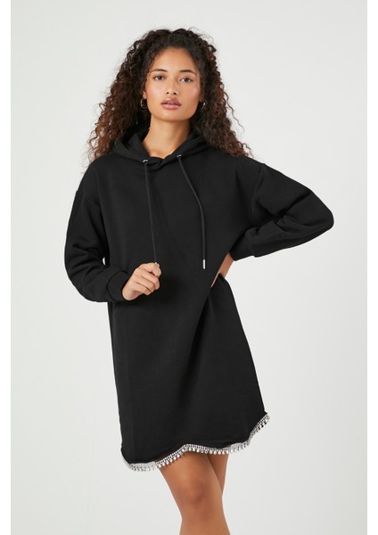 F21 Sweatshirt Taş Detaylı Elbise fiyatları
