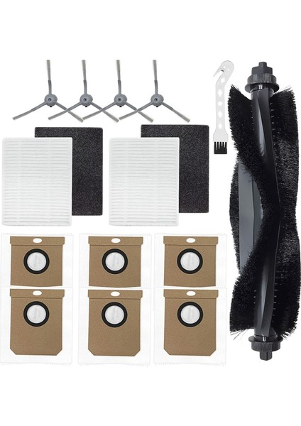 Eufy L60/ L60 Ses/ L50 Ses Ana Yan Fırça Hepa Filtre Toz Torbaları Için (Yurt Dışından)