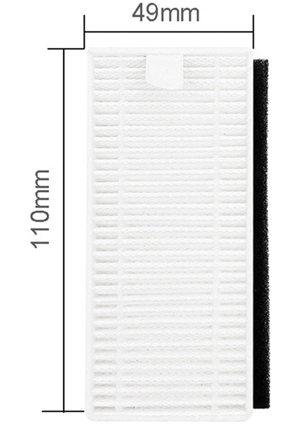 Levant M200 M201 M210 Için Yan Fırça Hepa Filtre (Yurt Dışından)
