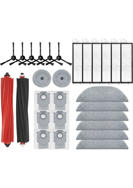 S8 Maxv Ultra Robot Süpürge Ana Yan Fırça Paspas Hepa Filtreler Toz Torbaları Aksesuarlar (Yurt Dışından)