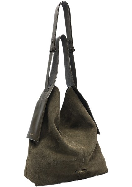 Slouchy Commuter Omuz Crossbody Kova Çanta (Yurt Dışından)
