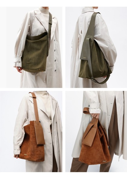 Slouchy Commuter Omuz Crossbody Kova Çanta (Yurt Dışından)